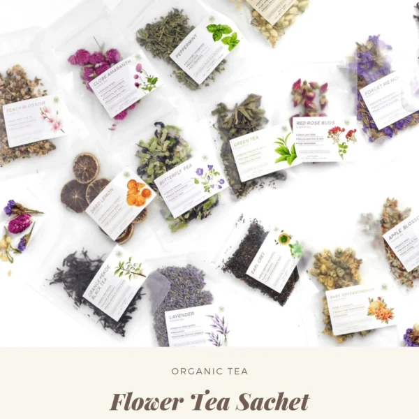 ESSENLI Flower Tea Trial Sachet / Lavender / Green Tea / Black Tea - Image 2