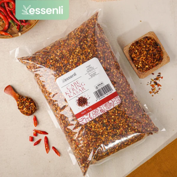 ESSENLI Cabai Bubuk Kasar 1Kg / Bumbu Rempah Dapur - Image 3
