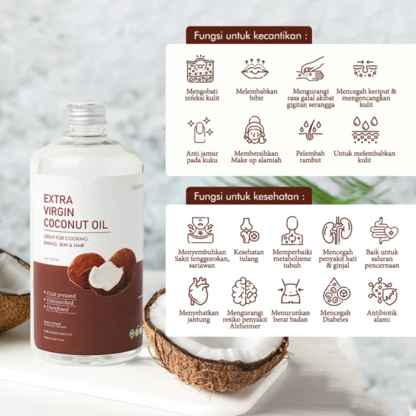 ESSENLI Extra Virgin Coconut Oil Spray VCO 100ml - Image 3