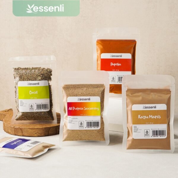ESSENLI Bumbu Rempah Dapur Bubuk Organik NO MSG (Kemasan Sachet)