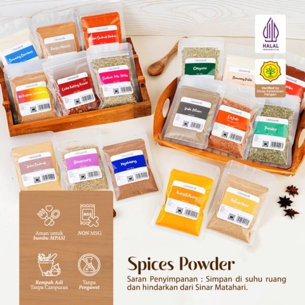 ESSENLI Bumbu Rempah Dapur Bubuk Organik NO MSG (Kemasan Sachet) - Image 4