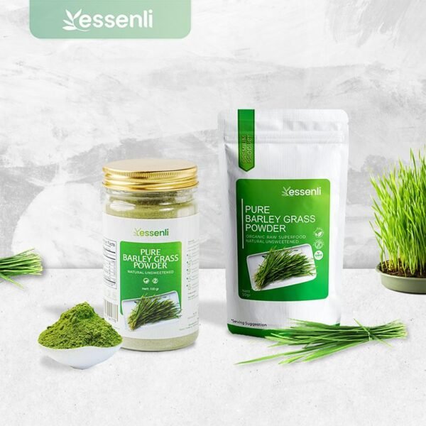 ESSENLI Organic Pure Barleygrass Extract Powder / Bubuk rumput barley murni
