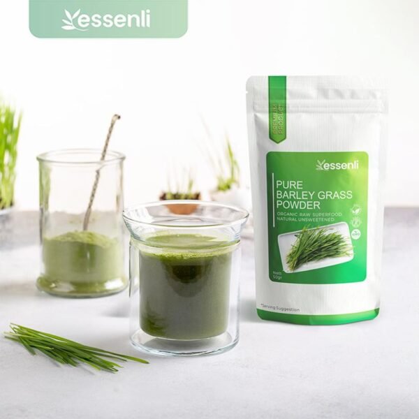 ESSENLI Organic Pure Barleygrass Extract Powder / Bubuk rumput barley murni - Image 4